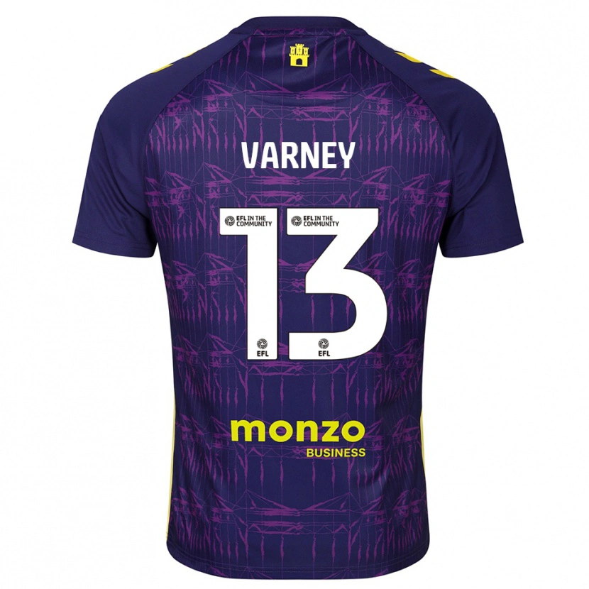 Danxen Kinder Oscar Varney #13 Trikot Violett Gelb Torwarttrikot 2025/26 Österreich