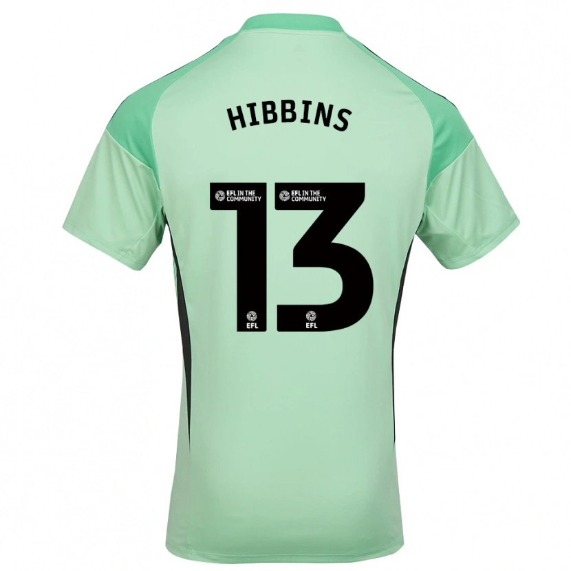 Danxen Kinder Josh Hibbins #13 Trikot Hellgrün Schwarz Torwarttrikot 2025/26 Österreich
