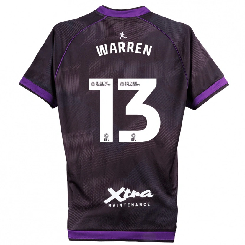 Danxen Kinder Charlie Warren #13 Trikot Violett Weiß Torwarttrikot 2025/26 Österreich