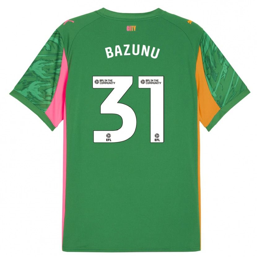 Danxen Kinder Gavin Bazunu #31 Trikot Grün Orange Torwarttrikot 2025/26 Österreich