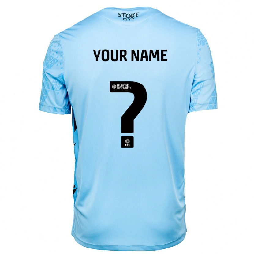 Danxen Kinder Stoke City Trikot Himmelblau Schwarz Torwarttrikot 2025/26 Österreich