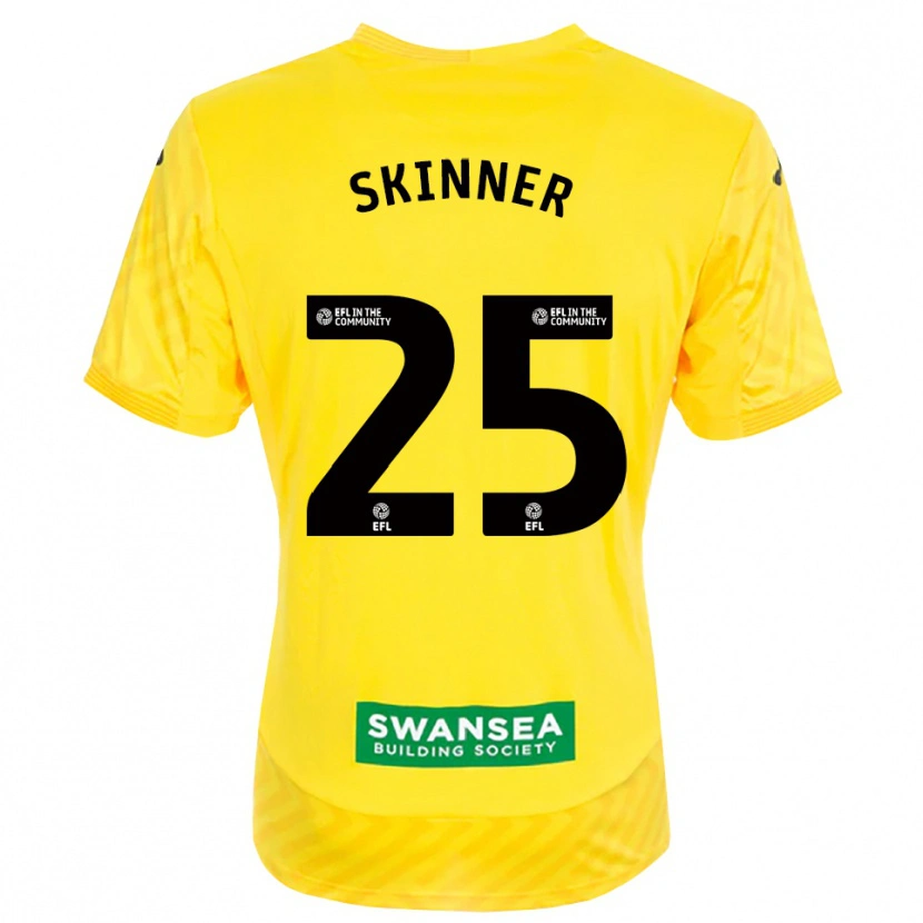 Danxen Kinder Claire Skinner #25 Trikot Gelb Schwarz Torwarttrikot 2025/26 Österreich