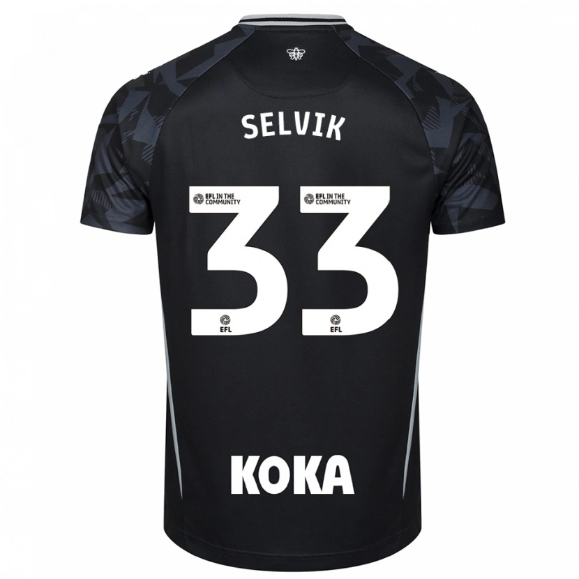 Danxen Kinder Egil Selvik #33 Trikot Schwarz Blau Torwarttrikot 2025/26 Österreich