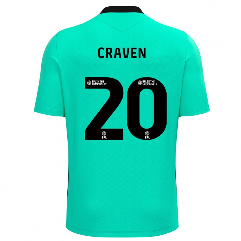 Danxen Kinder Lizzie Craven #20 Trikot Mittel Türkis Torwarttrikot 2025/26 Österreich