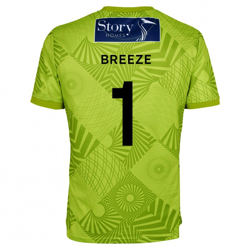 Danxen Kinder Gabriel Breeze #1 Trikot Gelb Grün Torwarttrikot 2025/26 Österreich