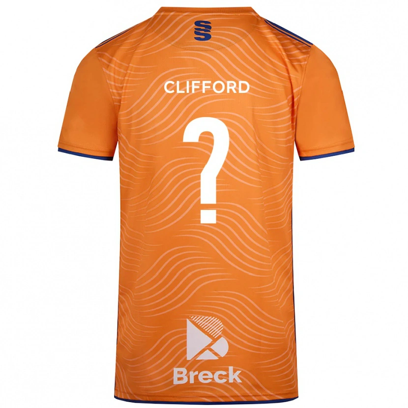 Danxen Kinder Alex Clifford #0 Trikot Orange Schwarz Torwarttrikot 2025/26 Österreich
