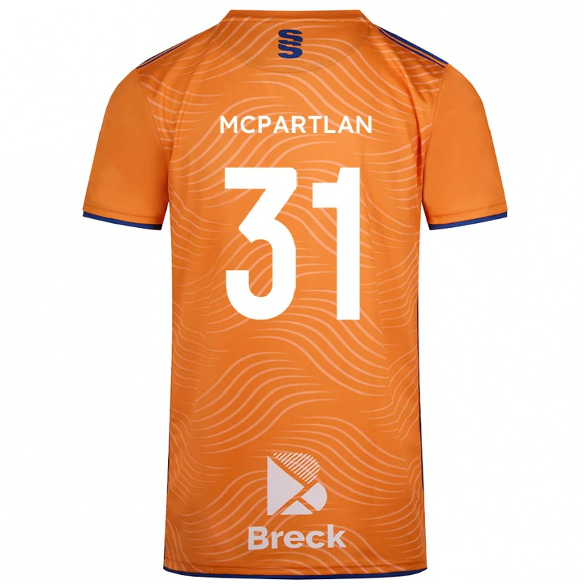 Danxen Kinder Cian McPartlan #31 Trikot Orange Schwarz Torwarttrikot 2025/26 Österreich