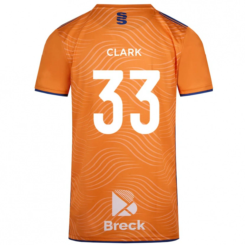 Danxen Kinder Charlie Clark #33 Trikot Orange Schwarz Torwarttrikot 2025/26 Österreich