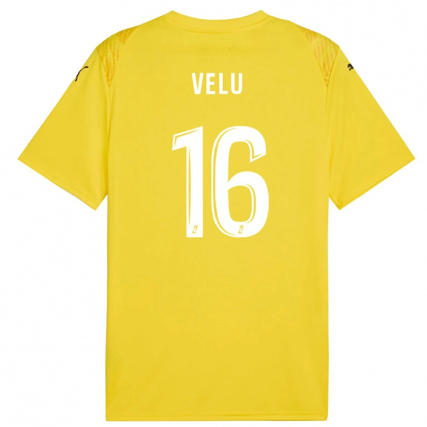 Danxen Kinder Lukas Velu #16 Trikot Gelb Weiß Torwarttrikot 2025/26 Österreich