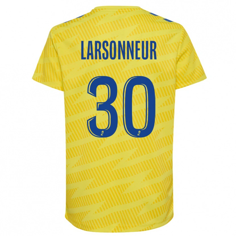 Danxen Kinder Gautier Larsonneur #30 Trikot Gelb Blau Torwarttrikot 2025/26 Österreich