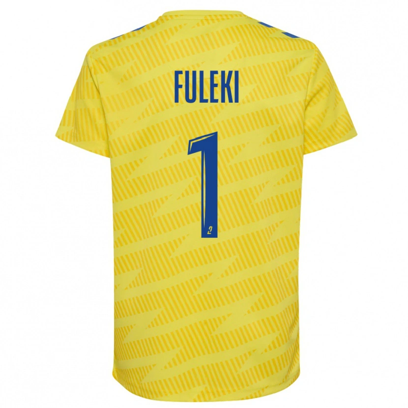 Danxen Kinder Rafael Fuleki #1 Trikot Gelb Blau Torwarttrikot 2025/26 Österreich