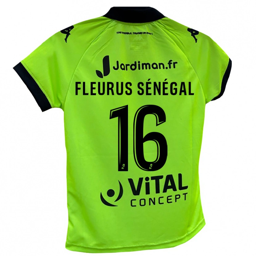 Danxen Kinder Paul Fleurus Sénégal #16 Trikot Neon Grün Torwarttrikot 2025/26 Österreich