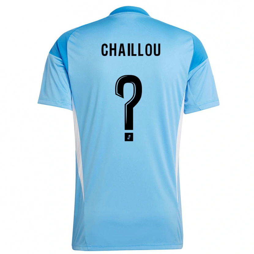 Danxen Kinder Victor Chaillou #0 Trikot Himmelblau Weiß Torwarttrikot 2025/26 Österreich