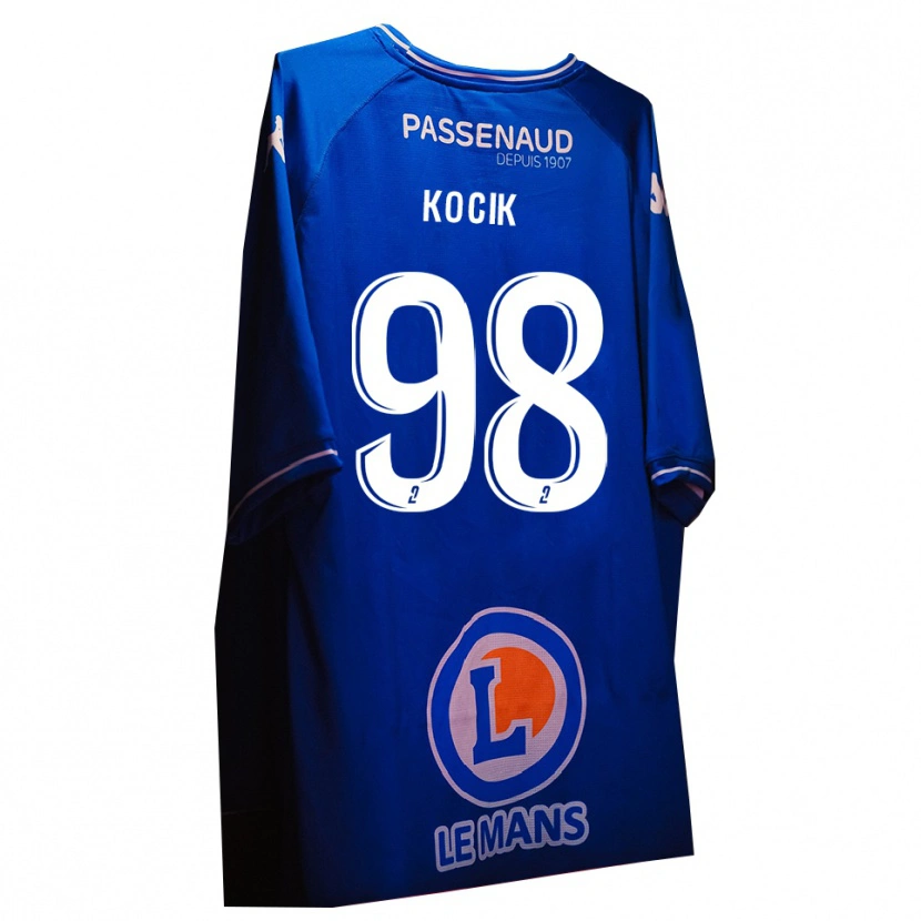Danxen Kinder Nicolas Kocik #98 Trikot Königsblau Weiß Torwarttrikot 2025/26 Österreich