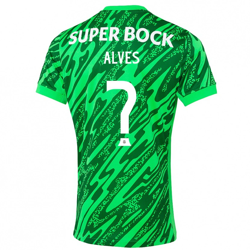 Danxen Kinder Guilherme Alves #0 Trikot Grün Weiß Torwarttrikot 2025/26 Österreich