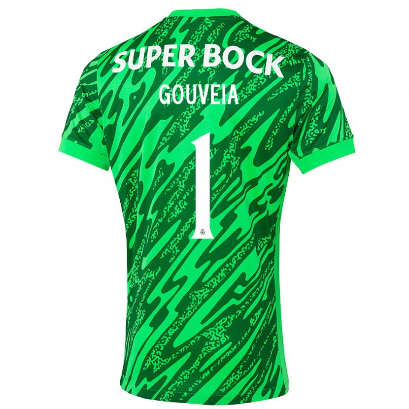 Danxen Kinder Miguel Gouveia #1 Trikot Grün Weiß Torwarttrikot 2025/26 Österreich