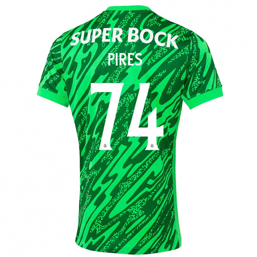 Danxen Kinder Guilherme Pires #74 Trikot Grün Weiß Torwarttrikot 2025/26 Österreich