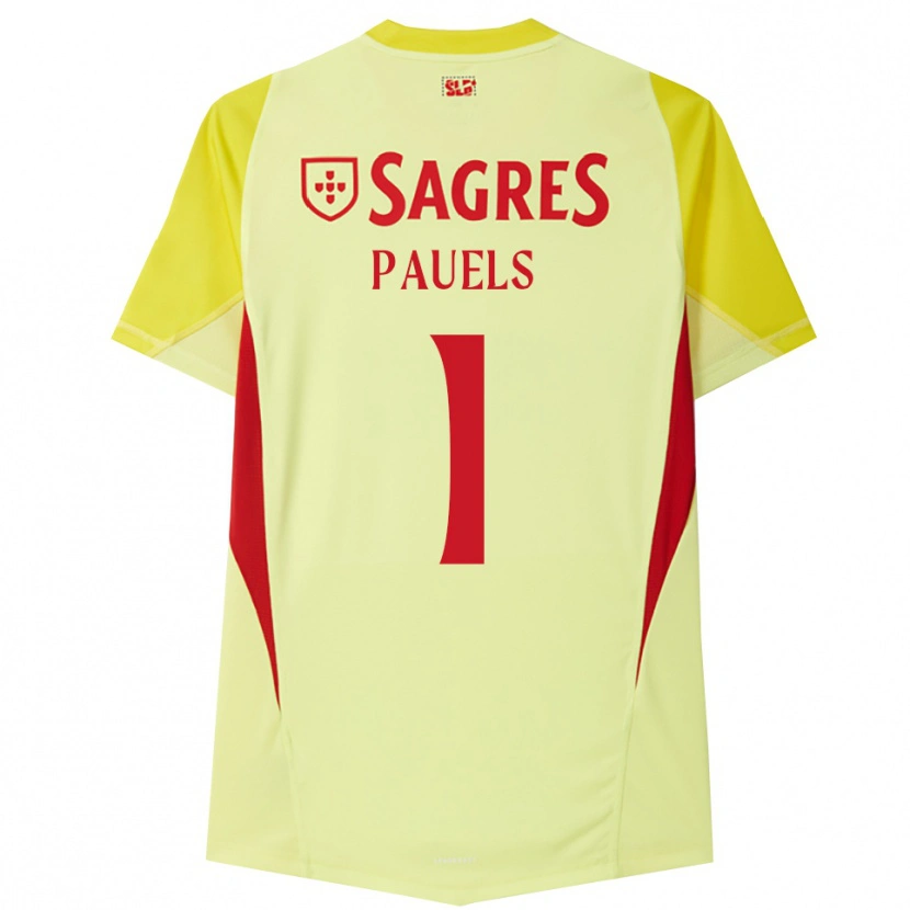 Danxen Kinder Lena Pauels #1 Trikot Gelb Rot Torwarttrikot 2025/26 Österreich
