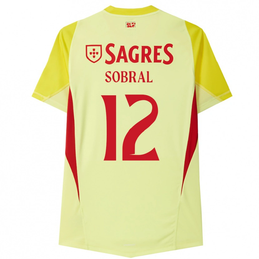 Danxen Kinder Gonçalo Sobral #12 Trikot Gelb Rot Torwarttrikot 2025/26 Österreich