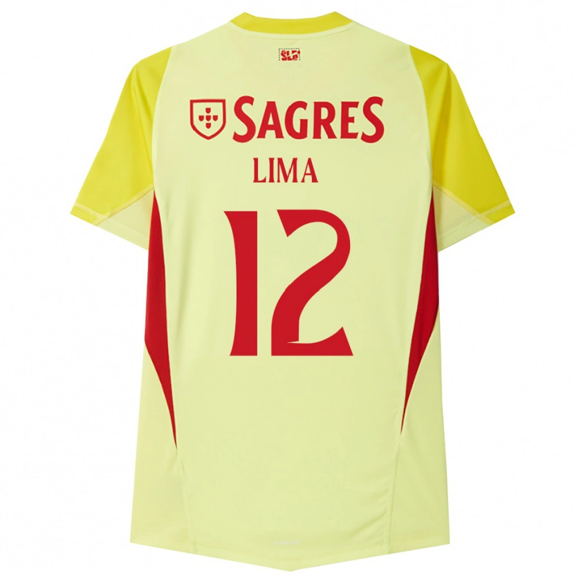Danxen Kinder Thaís Lima #12 Trikot Gelb Rot Torwarttrikot 2025/26 Österreich