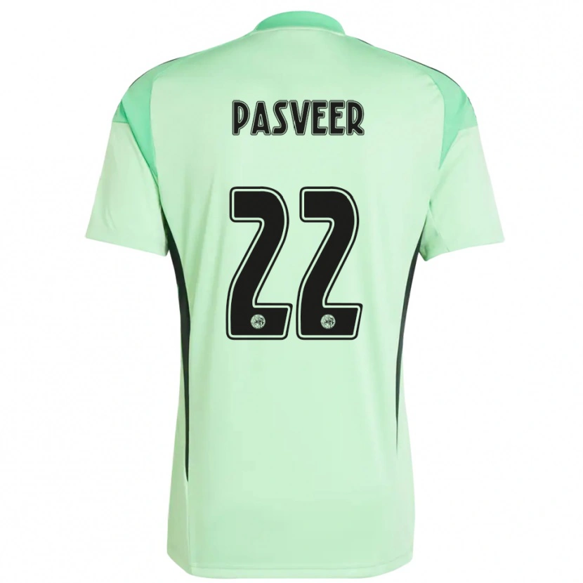 Danxen Kinder Remko Pasveer #22 Trikot Hellgrün Schwarz Torwarttrikot 2025/26 Österreich