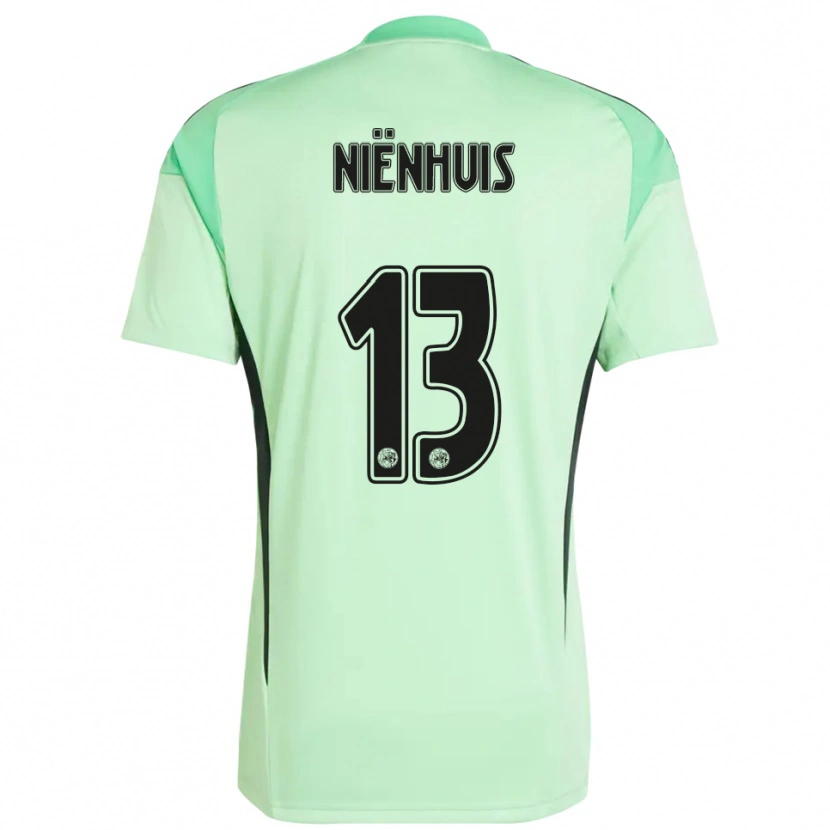 Danxen Kinder Lois Niënhuis #13 Trikot Hellgrün Schwarz Torwarttrikot 2025/26 Österreich