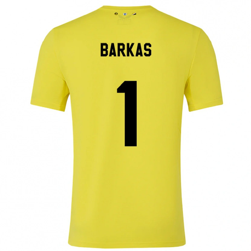 Danxen Kinder Vasilios Barkas #1 Trikot Gelb Schwarz Torwarttrikot 2025/26 Österreich