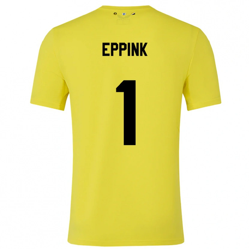 Danxen Kinder Mees Eppink #1 Trikot Gelb Schwarz Torwarttrikot 2025/26 Österreich