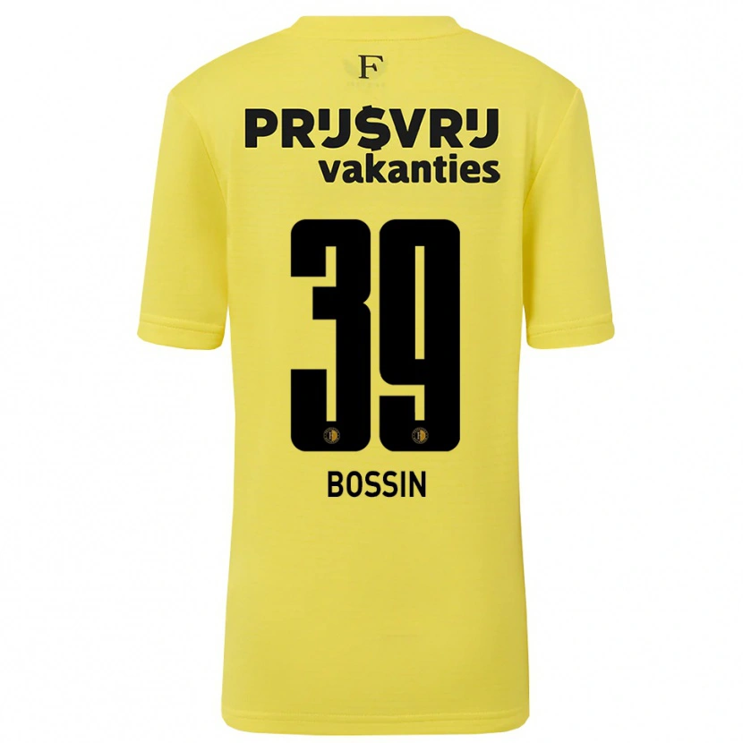 Danxen Kinder Liam Bossin #39 Trikot Gelb Schwarz Torwarttrikot 2025/26 Österreich