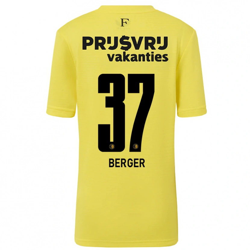 Danxen Kinder Mannou Berger #37 Trikot Gelb Schwarz Torwarttrikot 2025/26 Österreich