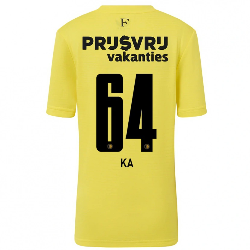 Danxen Kinder Ismail Ka #64 Trikot Gelb Schwarz Torwarttrikot 2025/26 Österreich