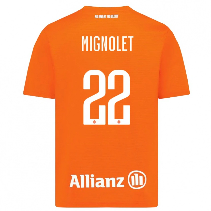Danxen Kinder Simon Mignolet #22 Trikot Orange Weiß Torwarttrikot 2025/26 Österreich