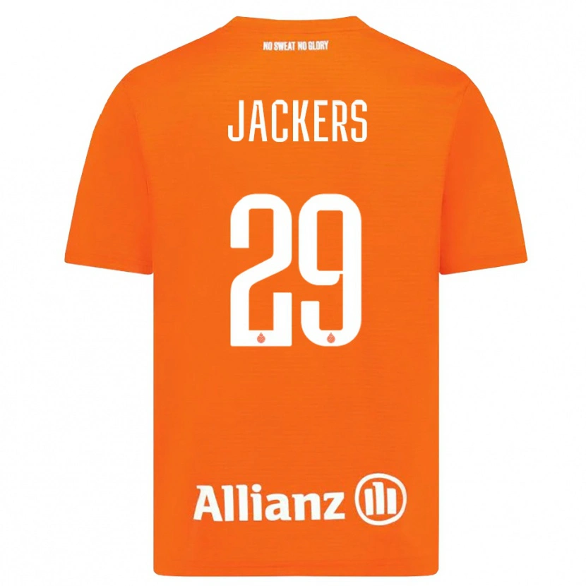 Danxen Kinder Nordin Jackers #29 Trikot Orange Weiß Torwarttrikot 2025/26 Österreich