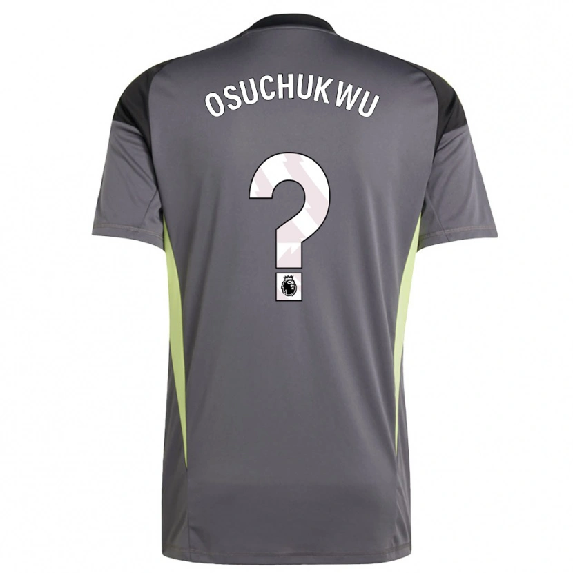 Danxen Kinder Darlington Osuchukwu #0 Trikot Dunkelgrau Weiß Torwarttrikot 2025/26 Österreich