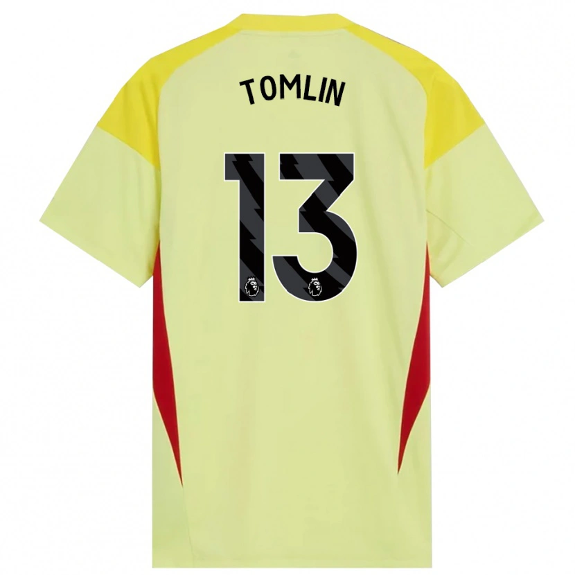 Danxen Kinder Jack Tomlin #13 Trikot Gelb Rot Schwarz Torwarttrikot 2025/26 Österreich