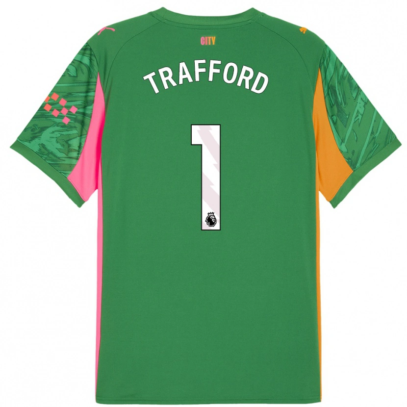Danxen Kinder James Trafford #1 Trikot Grün Orange Torwarttrikot 2025/26 Österreich