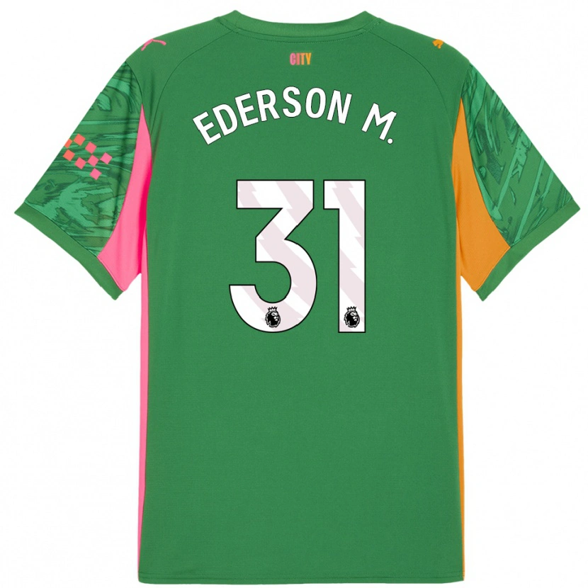 Danxen Kinder Ederson #31 Trikot Grün Orange Torwarttrikot 2025/26 Österreich