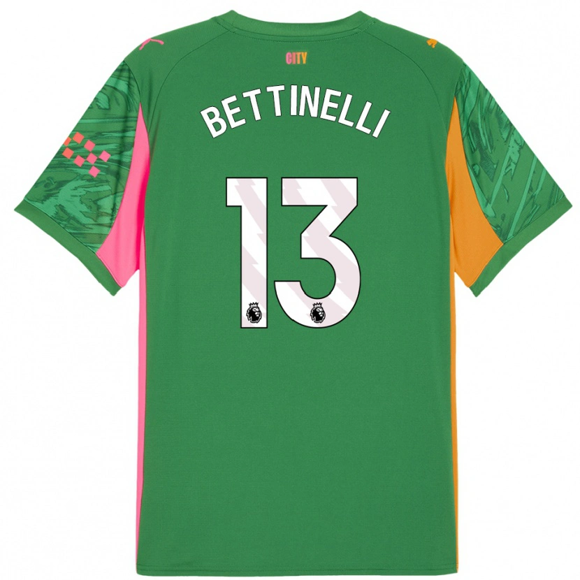 Danxen Kinder Marcus Bettinelli #13 Trikot Grün Orange Torwarttrikot 2025/26 Österreich