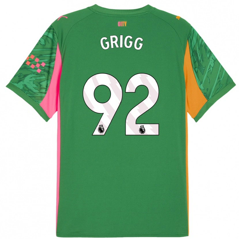 Danxen Kinder Finley Grigg #92 Trikot Grün Orange Torwarttrikot 2025/26 Österreich