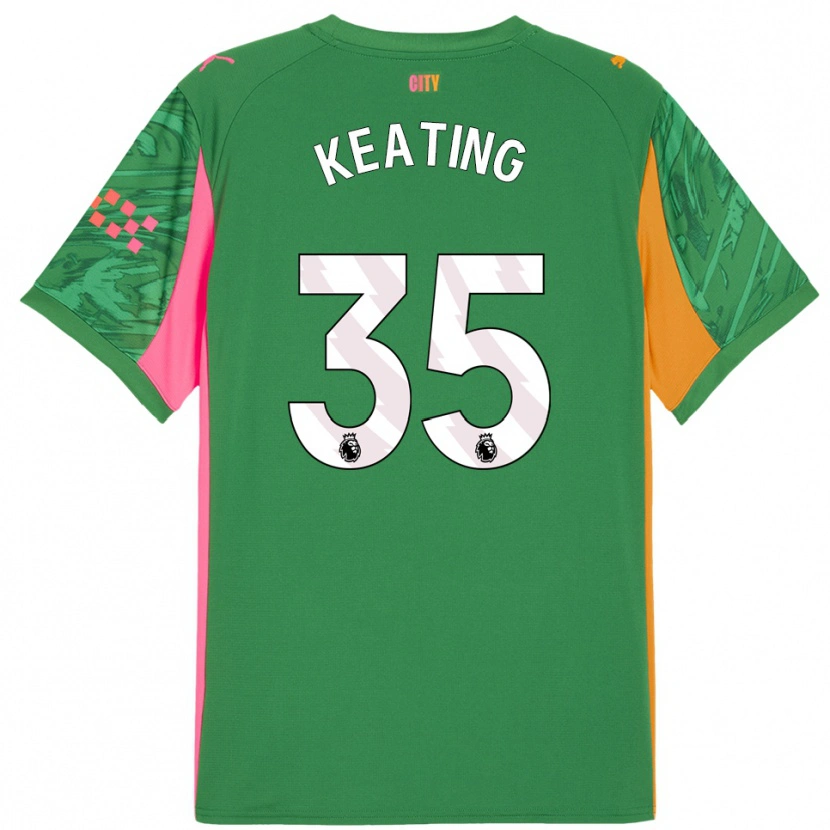 Danxen Kinder Khiara Keating #35 Trikot Grün Orange Torwarttrikot 2025/26 Österreich