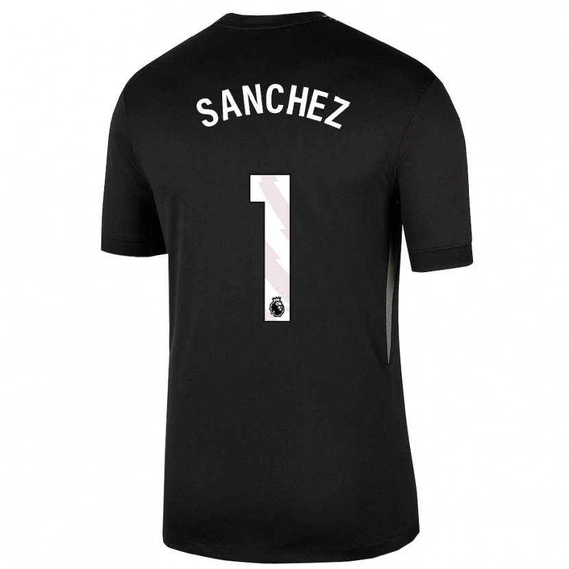Danxen Kinder Robert Sánchez #1 Trikot Schwarz Weiß Torwarttrikot 2025/26 Österreich