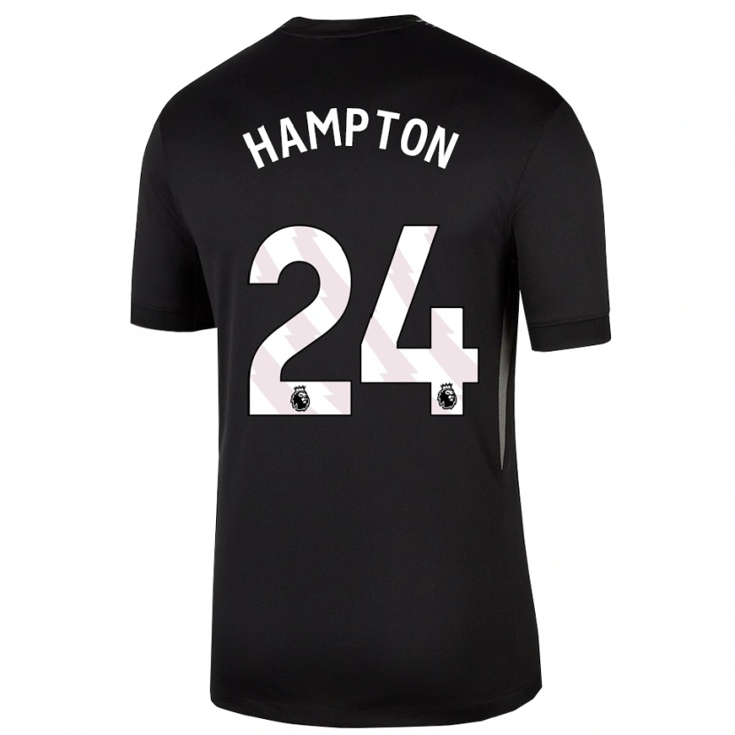Danxen Kinder Hannah Hampton #24 Trikot Schwarz Weiß Torwarttrikot 2025/26 Österreich