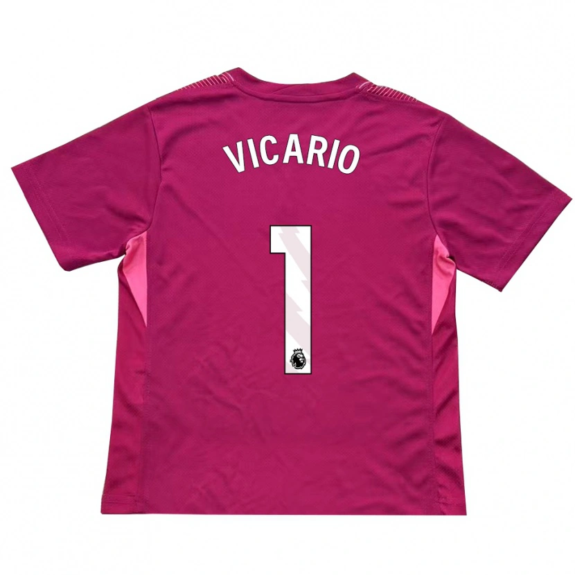 Danxen Kinder Guglielmo Vicario #1 Trikot Rosenweiß Torwarttrikot 2025/26 Österreich