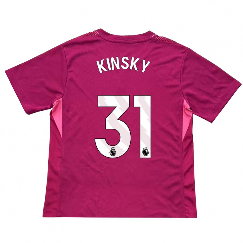 Danxen Kinder Antonín Kinský #31 Trikot Rosenweiß Torwarttrikot 2025/26 Österreich