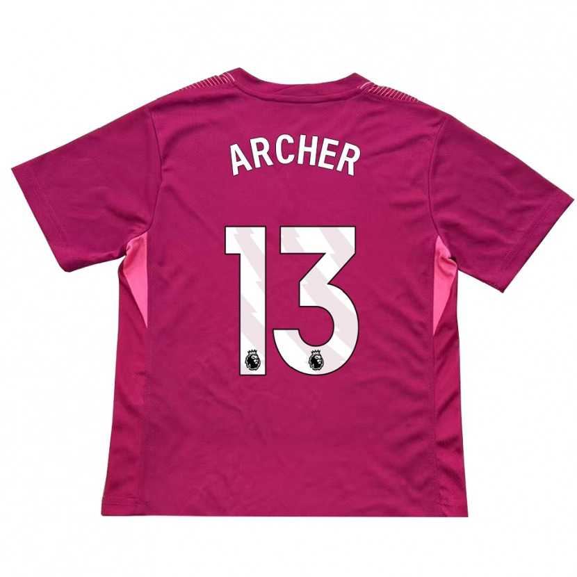 Danxen Kinder Samual Archer #13 Trikot Rosenweiß Torwarttrikot 2025/26 Österreich