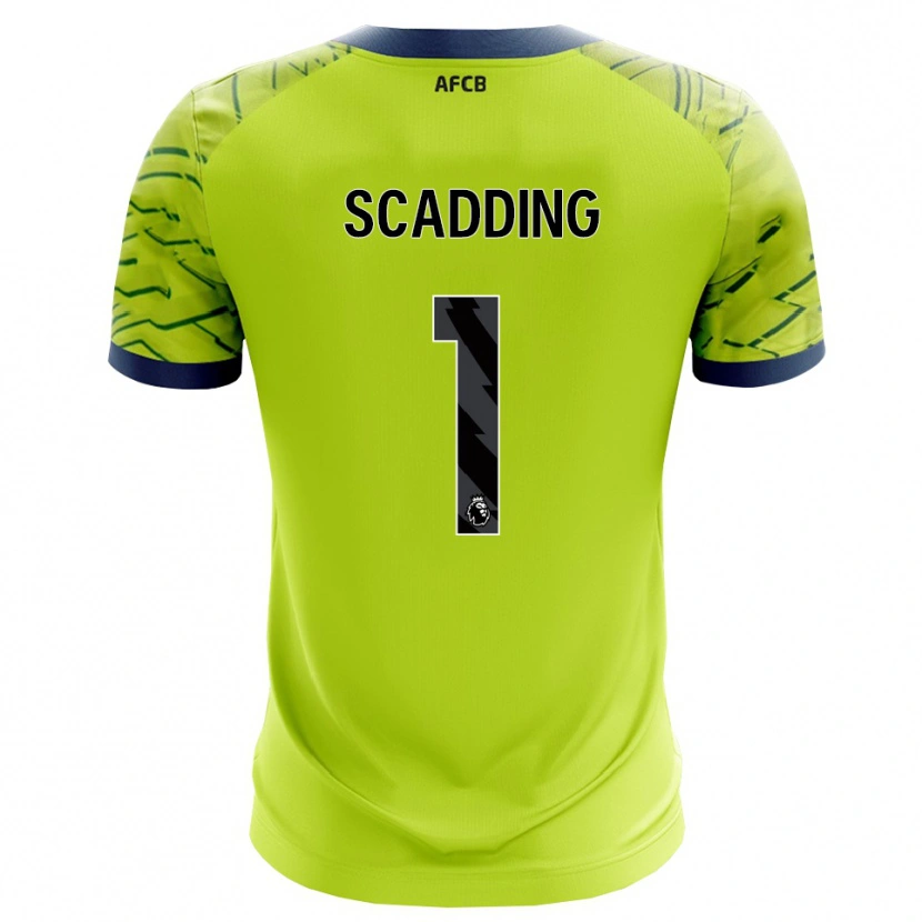 Danxen Kinder Katie Scadding #1 Trikot Grün Gelb Torwarttrikot 2025/26 Österreich