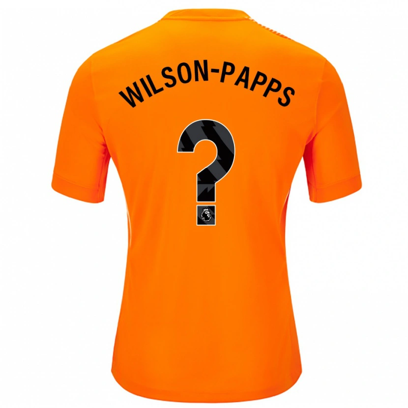 Danxen Kinder Charlie Wilson-Papps #0 Trikot Orange Schwarz Torwarttrikot 2025/26 Österreich