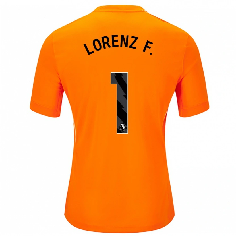 Danxen Kinder Lorenz Ferdinand #1 Trikot Orange Schwarz Torwarttrikot 2025/26 Österreich