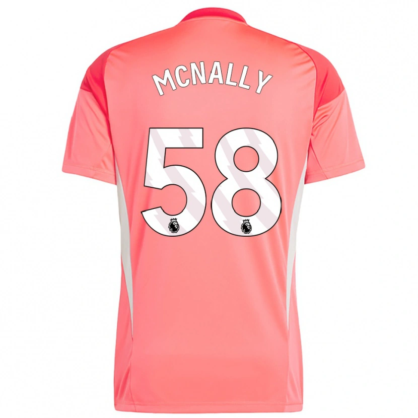 Danxen Kinder Alfie McNally #58 Trikot Rot Weiß Torwarttrikot 2025/26 Österreich