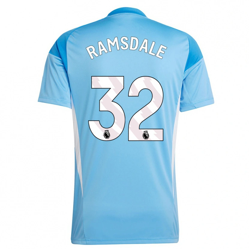 Danxen Kinder Aaron Ramsdale #32 Trikot Blau Weiß Torwarttrikot 2025/26 Österreich
